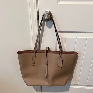 Coach Market Tote in Grey Birch